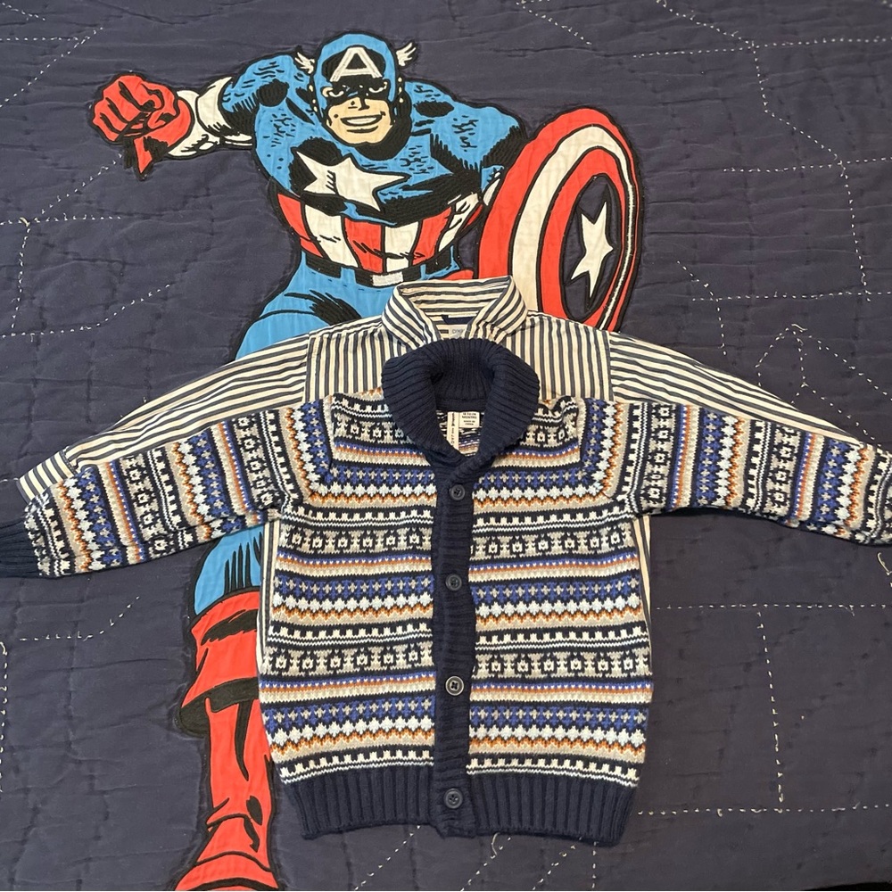 Ugly Sweater w/ Button Down
